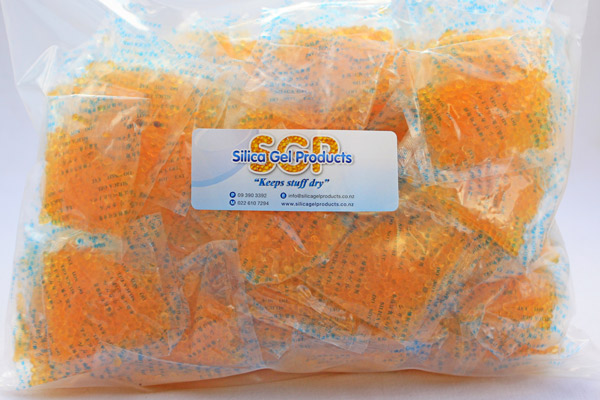 Silica Gel 10 Gram Indicating 100 Pack