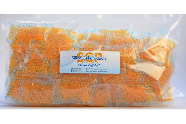 Silica Gel 5 Gram Indicating 100 Pack