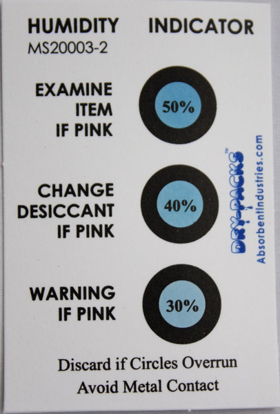 Humidity Tester Sticker Buy Silica Gel and Desiccant Products Online at SilicaGelProducts.co.nz